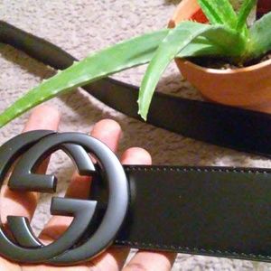 Black Gucci Belt